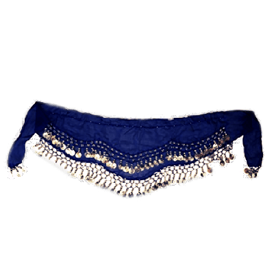 33 inch fringe velvet hip scarf