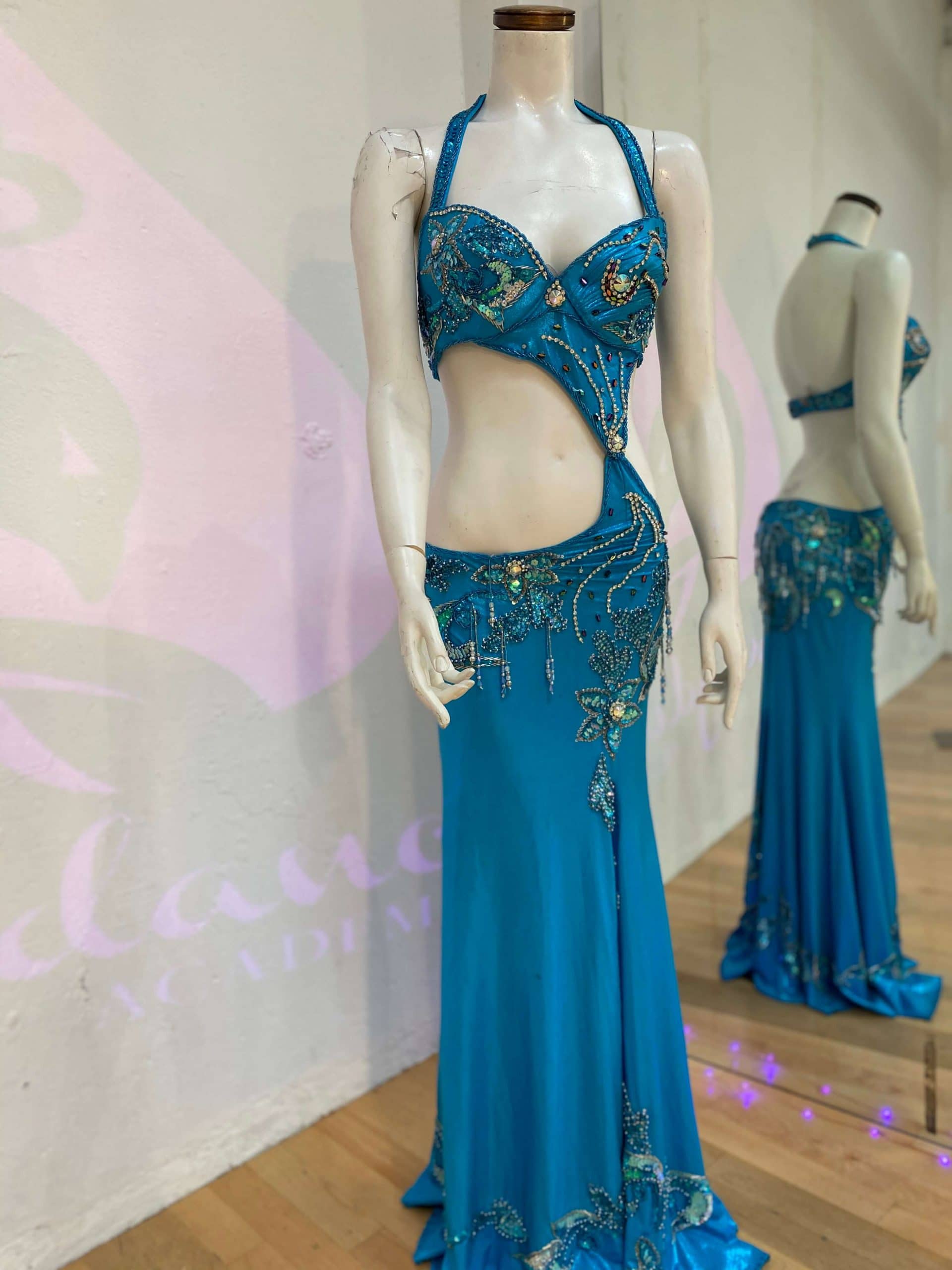 Blue belly outlet dance costume